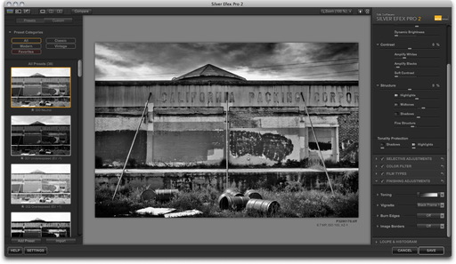 Silver Efex Pro 2 Interface