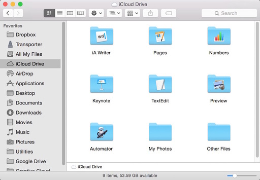 iCloud Drive on Yosemite